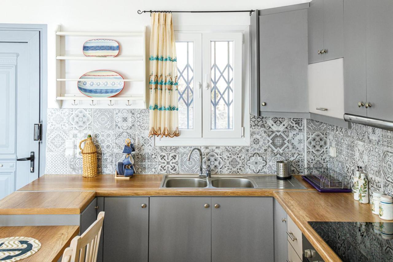 Cycladic Villa With Sea View! Ioulis Zewnętrze zdjęcie