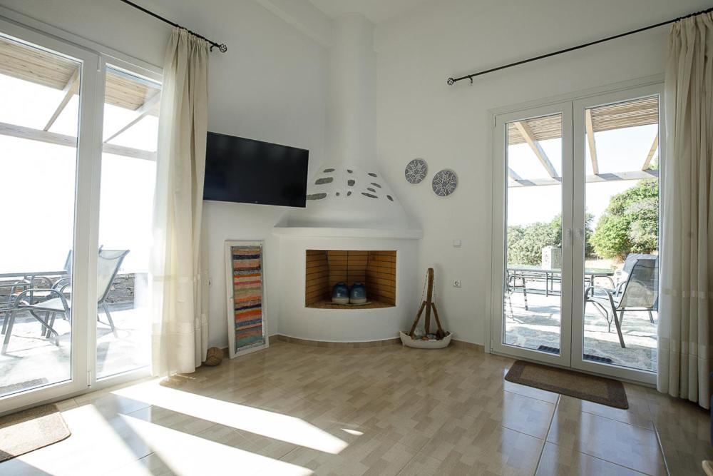 Cycladic Villa With Sea View! Ioulis Zewnętrze zdjęcie